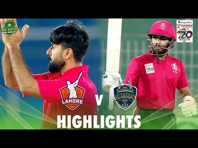 Full Highlights | Lahore Blues vs Islamabad | Match 32 | National T20 Cup 2025 | PCB | M2L1A