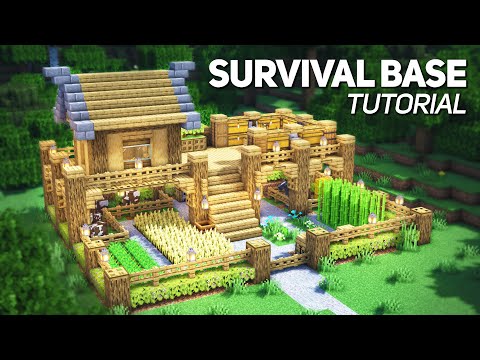 disruptive builds - Minecraft: Survival Base Tutorial (how to build)
