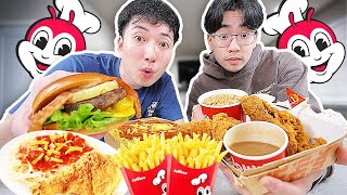 Trying EVERYTHING on The ENTIRE Jollibee MENU! (Taste Test and Review)