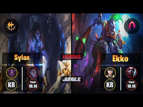 Master SYLAS [Conqueror] (Jungle) VS Cuzz EKKO - Master KR Patch 10.14