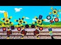 Yellow Railroad Crossings