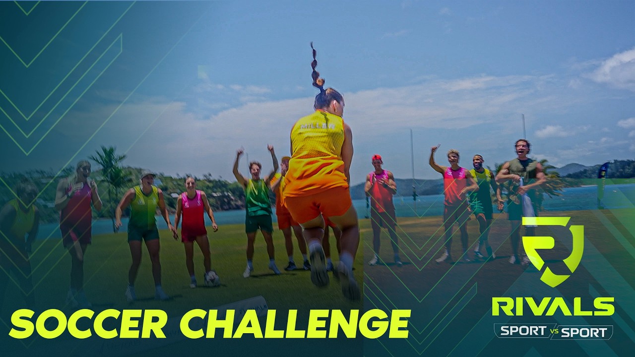 ROUND BALL CHALLENGE ⚽ Which team reigns supreme using a ball none of them are familiar with? RIVALS