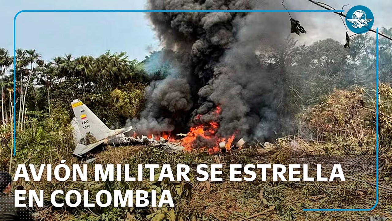 Avión militar de Colombia: se estrella con más de 100 personas a bordo