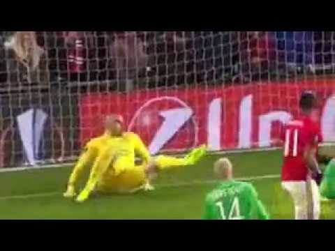 Zlatan second goal 2-0 Manchester United vs Saint Etienne (Europa League) 16.02.2017 HD