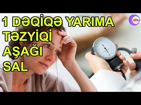 Yüksək təzyiqi dəqiqə yarıma aşağı salmağın YOLU