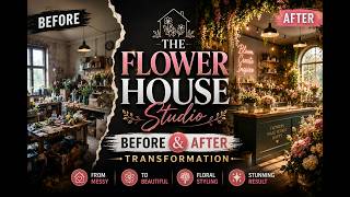 The Flower House Studio — Before & After Transformation