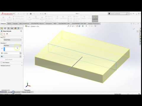 SOLIDWORKS USING MIDPLANE TOOL