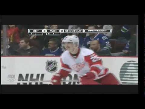 Jiří Hudler shoot out game winner on Luongo Feb 2 2012