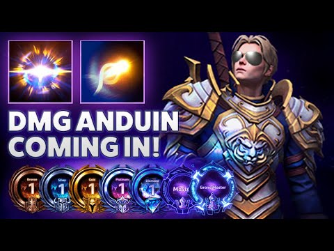 Anduin Lightbomb - DAMAGE ANDUIN COMING IN! - Hardstuck Bronze 5 Adventures 2022