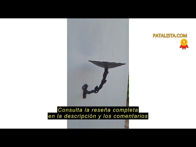Vídeo relacionado con Relaxdays Campana Pared Rama Pajaritos, Timbre Jardín con Cuerda, 20 x 10 x 13 cm, Campanilla Mural, Retro, Color Bronce