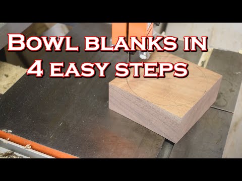 Beginners woodturning preparing bowl blanks
