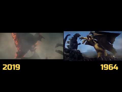 Retro Recut - GHIDRAH, THE 3 HEADED MONSTER | 2019 vs 1964 Comparison