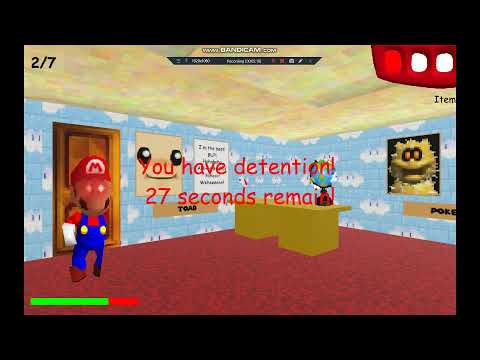 Mario hates BAD math! - Baldi's Basics 64 (Mod)