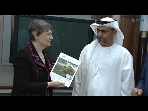 Dr Mattar Hamed Al Neyadi, Undersecretary at the Ministry of Energy, presented a copy of the report to Helen Clark, United Nations Undersecretary General and Administrator of UNDP