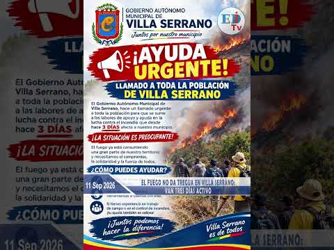 El fuego no da tregua en Villa Serrano: van tres días activo