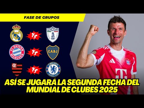 MUNDIAL DE CLUBES 2025: ASÍ SE JUGARÁ LA SEGUNDA FECHA