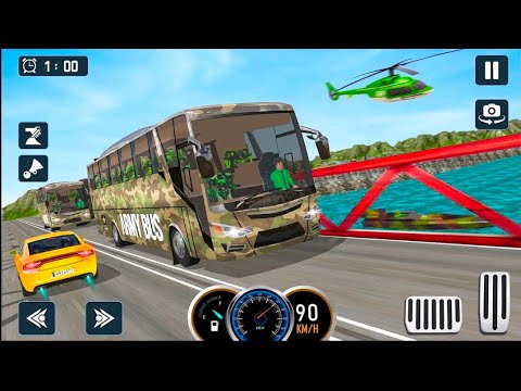 US Army Bus Driving Simulator Game -Army Transporting military squad Driving 3D -Android Gameplay #3