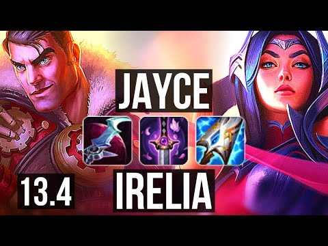 JAYCE vs IRELIA (TOP) | 20/1/5, 10 solo kills, Quadra, Legendary, 300+ games | KR Diamond | 13.4