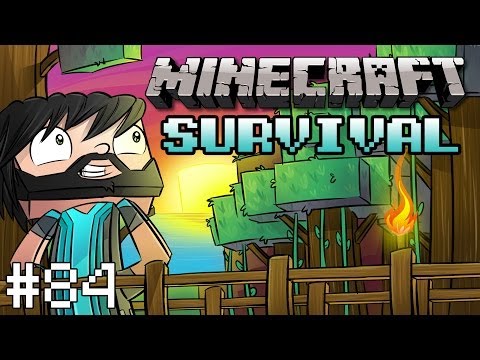 Minecraft : Survival - Part 84 - Map Room + Fish Farm Improvement