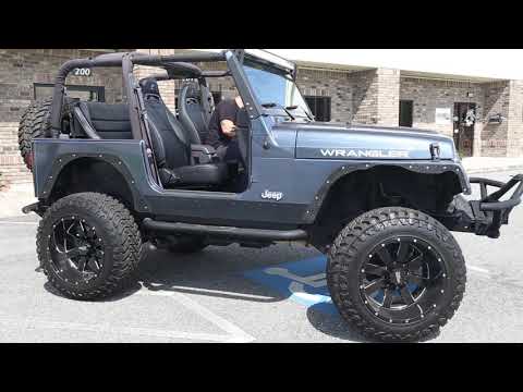 5.3L V-8-powered Jeep Wrangler TJ with flowmaster exhaust. LS swap the world!