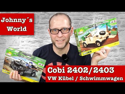 Cobi 2402 VW Typ 82 Kübel / 2403 VW Typ 166 Schwimmwagen