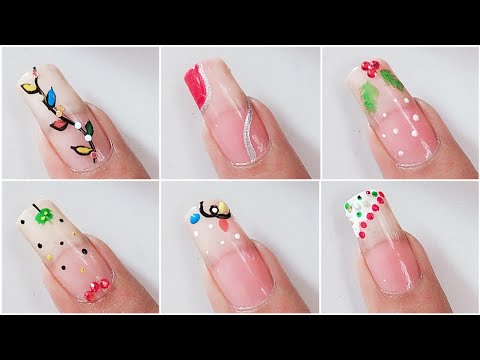 6 Christmas Nail Decoration Ideas 2023 #tutorial | Best Holidays Nail Art Compilation / Uñas