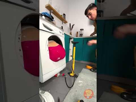 عملية إنقاذ الغسالة 🚨 كيف يمكن أن يكون ذلك ممكنًا حتى؟ 😂