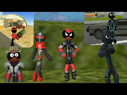 20 Variations Of Stickman Rope Hero