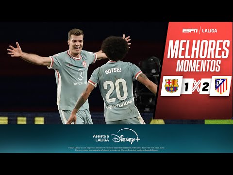 Gols e lances de Barcelona x Atlético de Madri