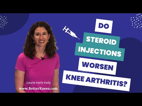 Do steroid injections worsen knee arthritis?