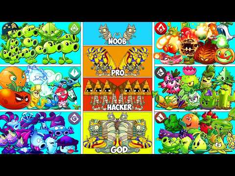 Tournament 6 Team Vine Plants Battlez - Who Will Win? - Pvz 2 Team Plant vs Team Plant