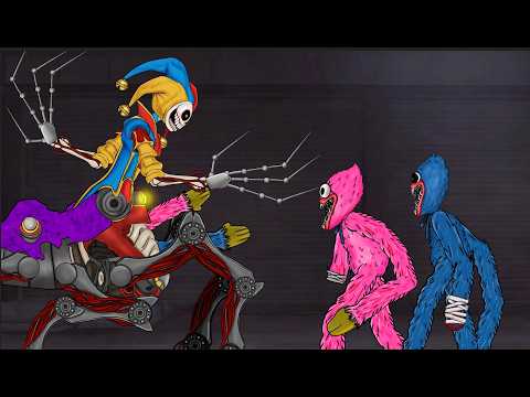 Prototype 1006  vs Huggy Wuggy, Kissy Missy. Poppy playtime chapter 5 fan Animation.
