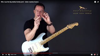 Video thumbnail for Why I use the big stubby Dunlop pick - Guitar mastery lesson by guitarmastery