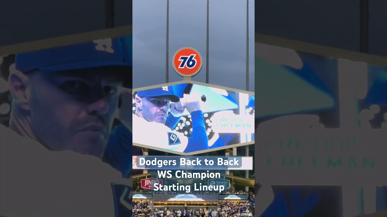 ドジャースバックトゥーバックチャンピオン:スターティンラインナップ‼️Dodgers Back to Back Champion Starting Lineup!!!!!!