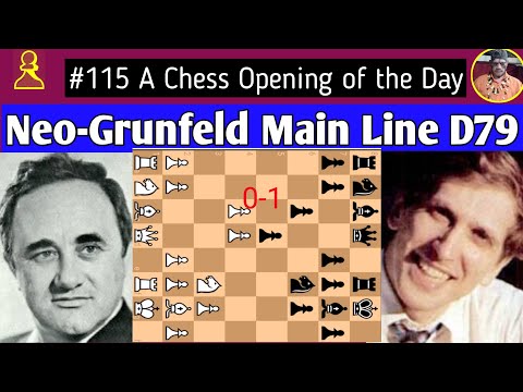 Neo-Grunfeld Main Line D79 || Efim Geller vs Bobby Fischer, 1970 #chess