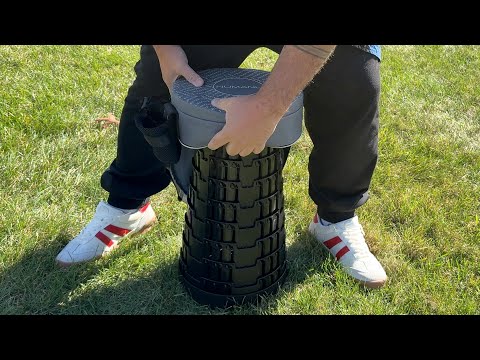 Collapsible Stool & 3IN1 Cushioned Carry Bag, 2.5"-18" Height Adjustable Max 620lbs