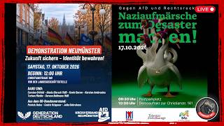 ❗ LIVE ❗in Neumünster | AfD-Demo + Antifa Gegenprotest | 17.10.2026