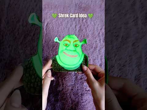 DIY Shrek Pop-Up Craft Card 💚 Gift Card for You ✨ 💌