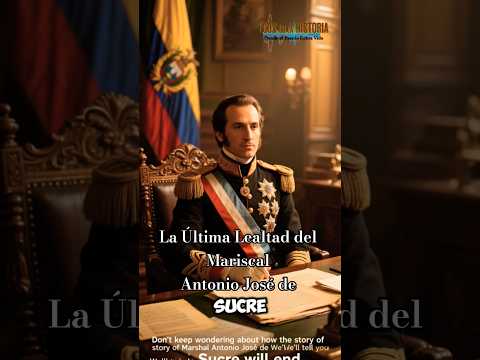 LA ÚLTIMA LEALTAD DEL MARISCAL ANTONIO JOSÉ DE SUCRE #historia #libertador