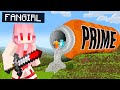 I Built A SECRET PRIME House To Hide From Crazy Fan Girl In Minecraft