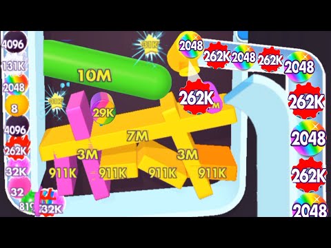 Bounce Merge | bounce and collect in bounce Merge 2048 Blob ball highest score 2048, 4096,8192..256k