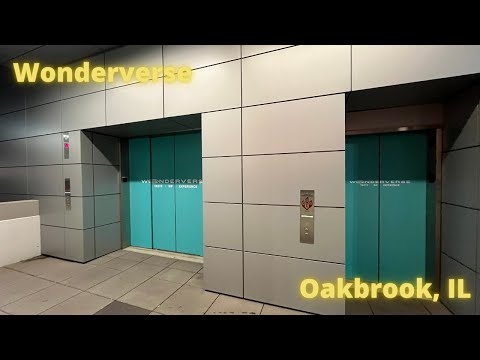 TWO AWESOME - MEI Hydraulic elevators at Wonderverse in Oakbrook Center in Oakbrook, IL
