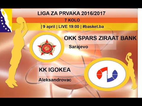 OKK Spars Ziraat Bank - KK Igokea | Liga za prvaka | 7. kolo | LIVE 19:00