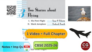 Two Stories About Flying Class 10: His First Flight + The Black Aeroplane (Explained in One Shot!)