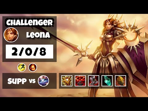 Leona vs Yuumi BR Challenger SUPPORT (2/0/8) - v11.11