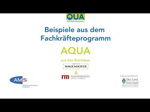 AQUA - ARBEITSPLATZNAHE QUALIFIZIERUNG
