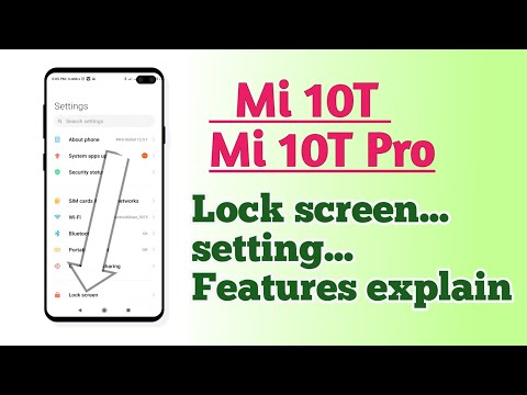Xiaomi Mi 10T , Mi 10T Pro , Lock screen setting Hidden features How to use