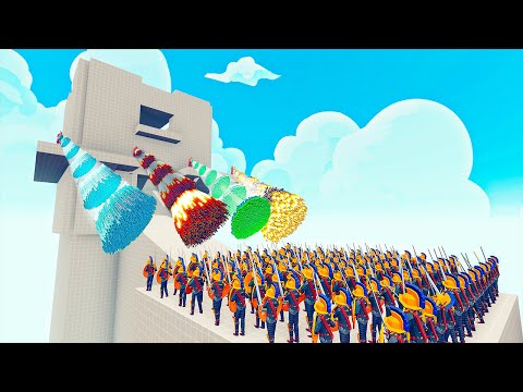 100x GLADIATOR vs 4x EVERY GOD - Totally Accurate Battle Simulator TABS