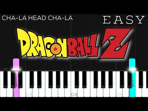 CHA-LA HEAD CHA-LA - Dragon Ball Z (Opening Theme) | EASY Piano Tutorial
