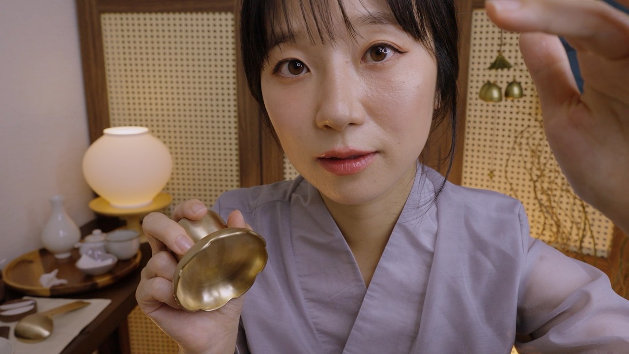 ASMR Peaceful Korean Hanok Spa🌿🍵 Relaxing Face & Body Treatment with Bangjja Yugi